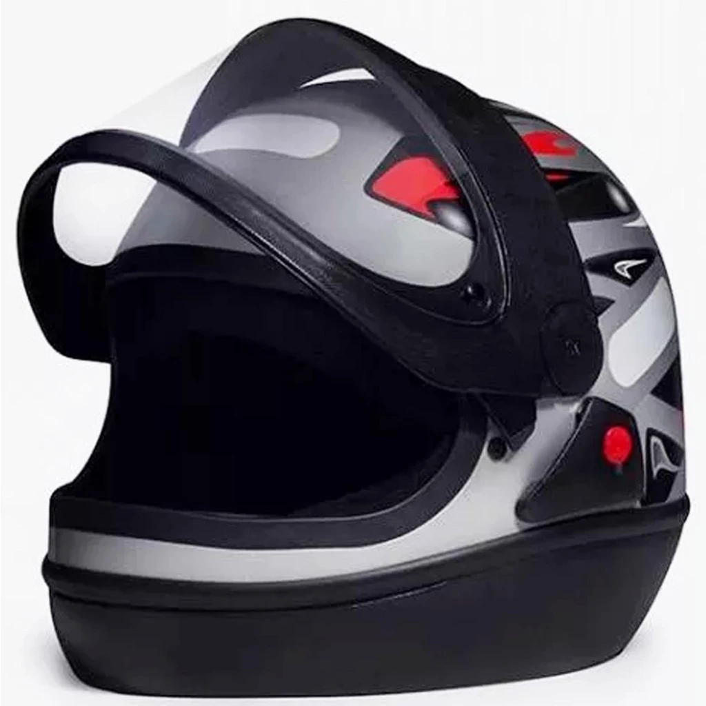 CAPACETE SAN MARINO TAURUS (PRATA)