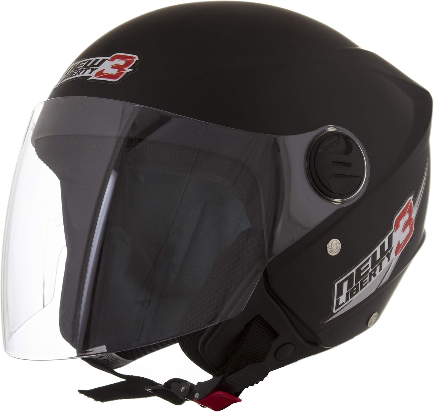 CAPACETE NEW LIBERTY THREE (PRETO FOSCO)